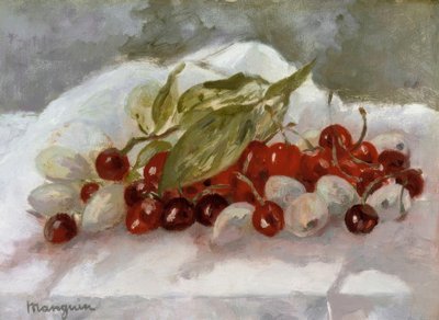 Still Life: Cherries and Pineapple by Henri Charles Manguin