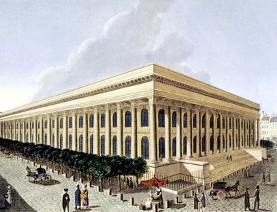 Paris Stock Exchange, early 19th century by Henri Courvoisier Voisin