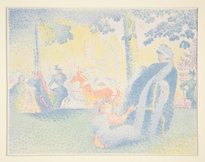 Champs Elysees by Henri Edmond Cross