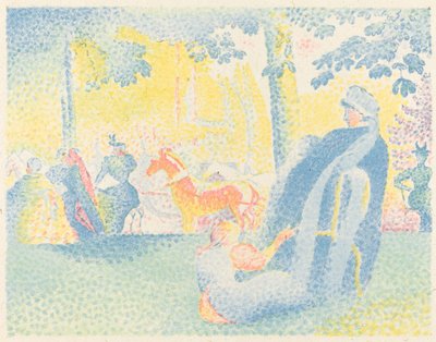 The Champs-Elysées by Henri Edmond Cross