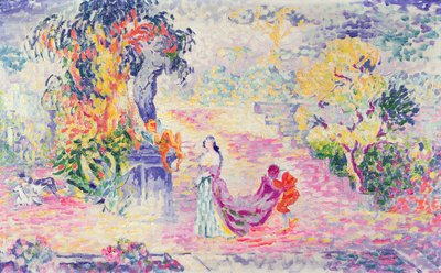 Woman in the Park by Henri Edmond Cross