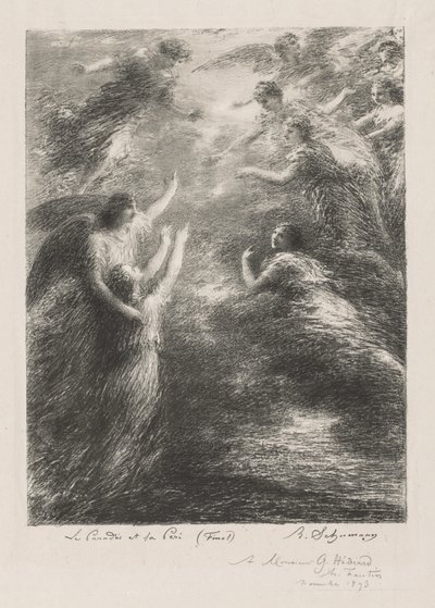 Paradise and the Peri by Henri Fantin Latour