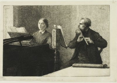 A Piece by Schumann by Ignace Henri Jean Fantin Latour