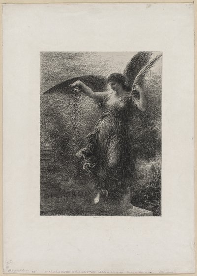 To Eugene Delacroix by Ignace Henri Jean Fantin Latour