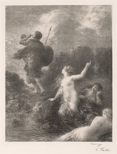 Götterdämmerung: Siegfried and the Girls by Ignace Henri Jean Fantin Latour