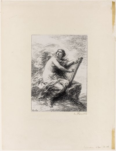 Inspiration, First Plate by Ignace Henri Jean Fantin Latour