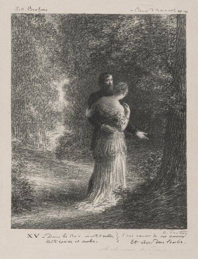 Love Poems (Third Plate) by Ignace Henri Jean Fantin Latour