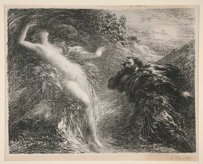 Manfred and Astaire by Ignace Henri Jean Fantin Latour
