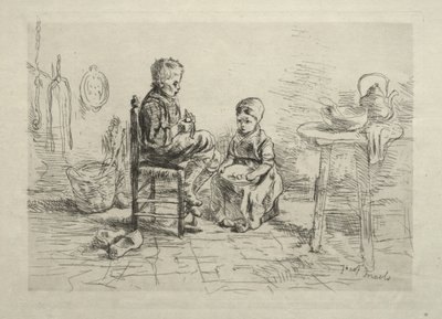 Peeling Potatoes by Ignace Henri Jean Fantin Latour