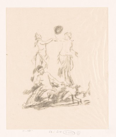 Study of Three Dancing Women by Ignace Henri Jean Fantin Latour