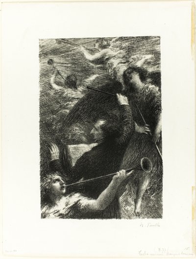 Tuba Mirum Spargens Sonum by Ignace Henri Jean Fantin Latour