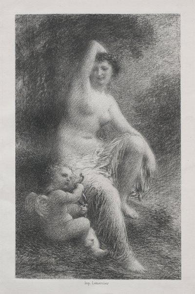 Venus and Cupid by Ignace Henri Jean Fantin Latour