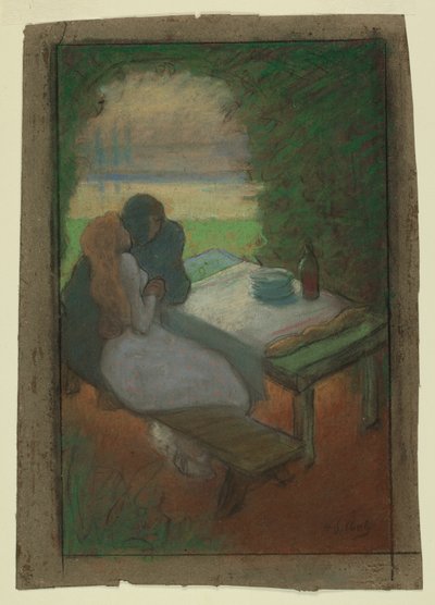 Lovers in an Arbor by Henri Gabriel Ibels