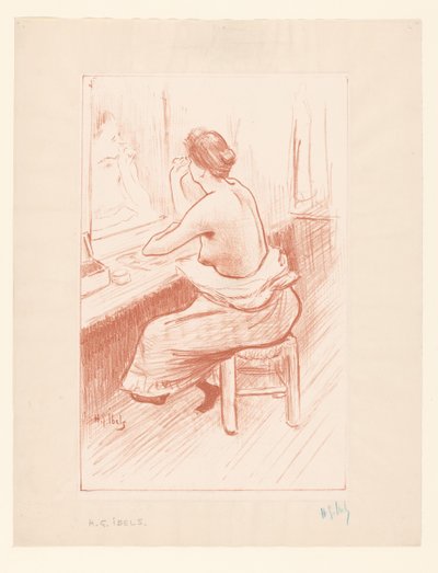 Woman at Her Toilet by Henri Gabriel Ibels