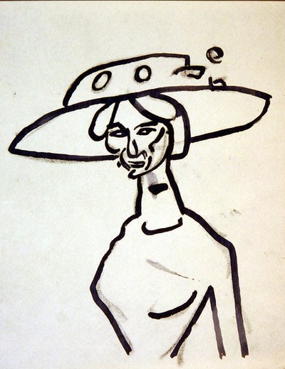 A Broad-Brimmed Hat by Henri Gaudier Brzeska
