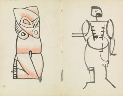 Crouching Female and Standing Male by Henri Gaudier Brzeska