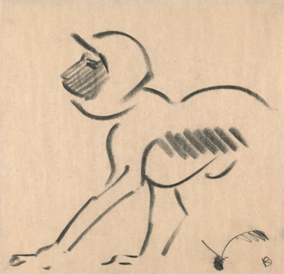 Crouching Monkey by Henri Gaudier Brzeska