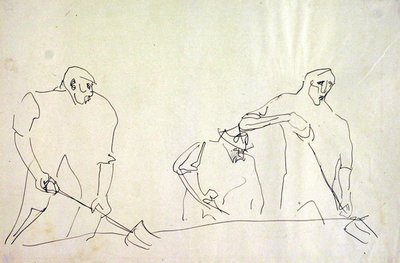 Labourers by Henri Gaudier Brzeska
