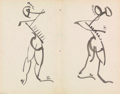 Two Dancing Figures by Henri Gaudier Brzeska