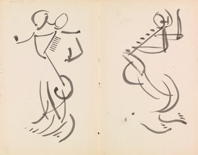 Two Dancing Figures by Henri Gaudier Brzeska