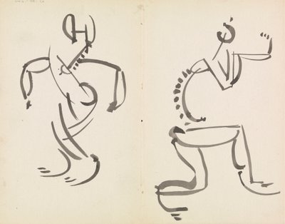 Two Figure Studies by Henri Gaudier Brzeska