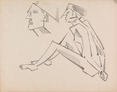Two Figure Studies by Henri Gaudier Brzeska
