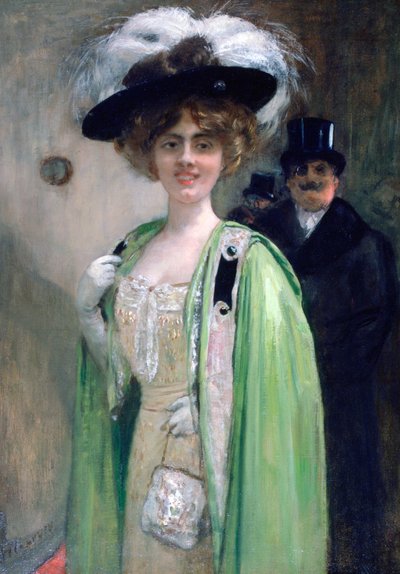 A Couple Arriving at an Event by Henri Gervex
