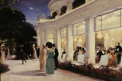 An evening at the Pré-Catelan by Henri Gervex