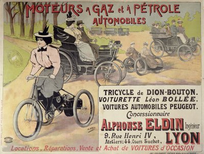 Poster Advertising a Parisian Car Dealer by Henri Gray