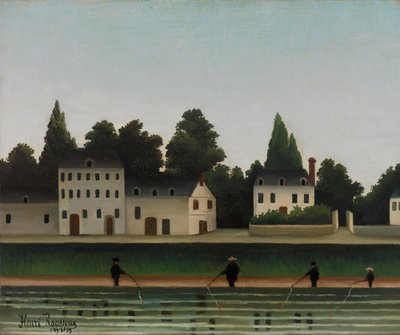Landscape with Fisherman by Henri J.F. 1844 1910 Rousseau