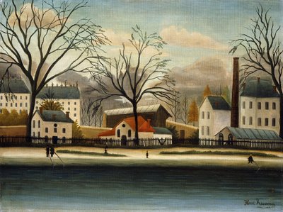 Suburbs; Banlieue, c.1896 by Henri J.F. Rousseau
