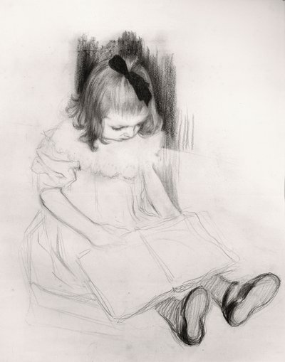 Girl Reading by Henri Jacques Edouard Evenepoel