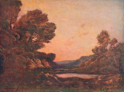 Sunset by Henri Joseph Harpignies