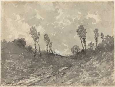 Road at Hérisson by Henri Joseph Harpignies