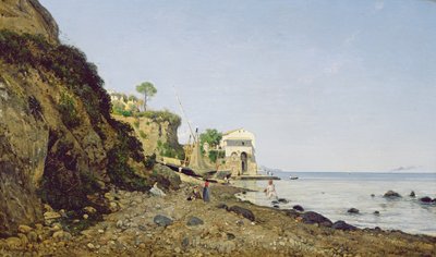 Seascape at Sorrento, 1859 by Henri Joseph Harpignies