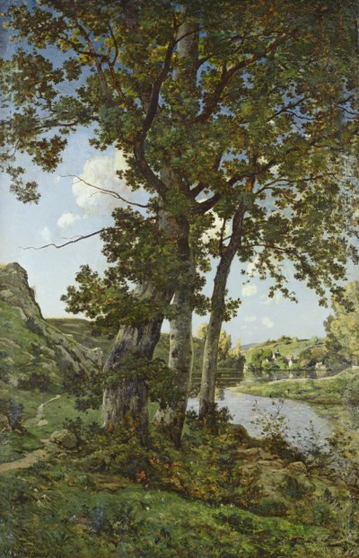 The Oaks of Chateau-Renard, 1875 by Henri Joseph Harpignies