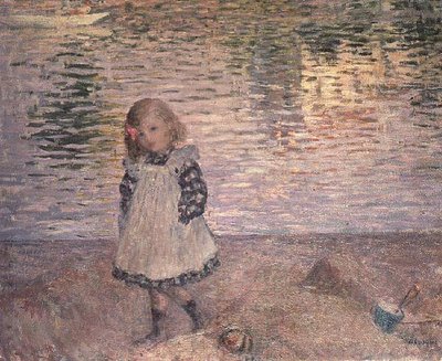 Young Girl on the Beach by Henri Lebasque
