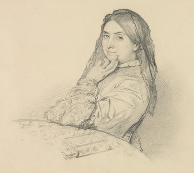 Portrait of His Mother by Henri Lehmann