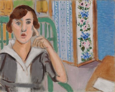 Woman and Screen by Henri Matisse