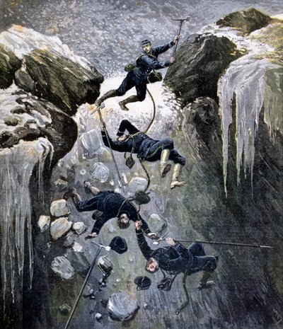 A Terrible Accident in the Alps, 1892 by Henri Meyer