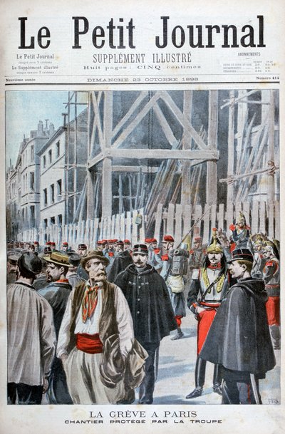 A Strike in Paris by Henri Meyer