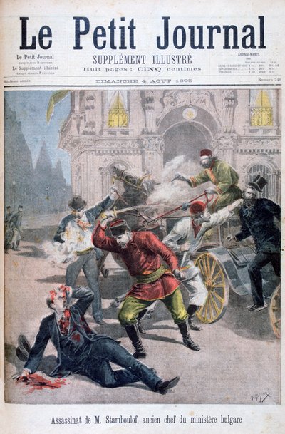 Assassination of Stefan Stambulov, Sofia, Bulgaria by Henri Meyer