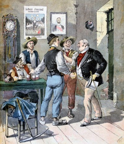 Before the election, 1893 by Henri Meyer