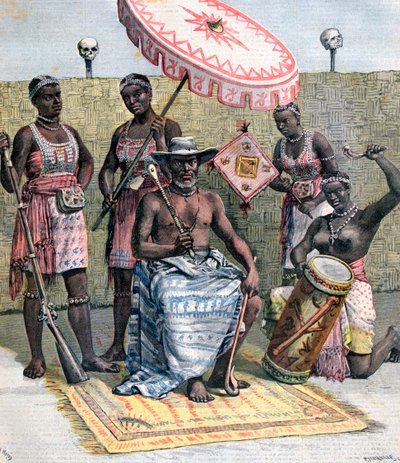 Behanzin, King of Dahomey by Henri Meyer