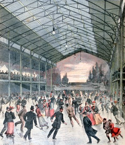 Ice Skating in Paris by Henri Meyer