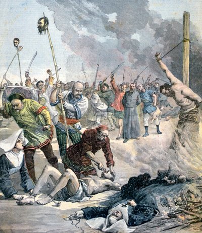 Massacres in China, 1891 by Henri Meyer
