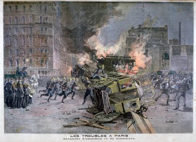 Riots in Paris, 1897 by Henri Meyer