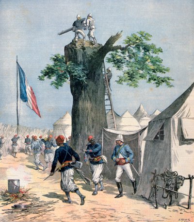 The Defense of Haut-Niger, French Sudan, 1891 by Henri Meyer