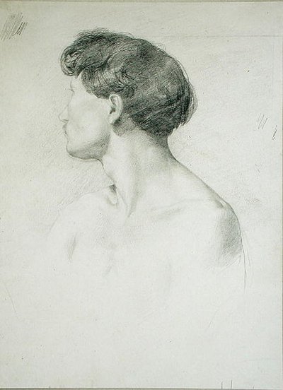 Man in Profile by Henri Michel Antoine Chapu