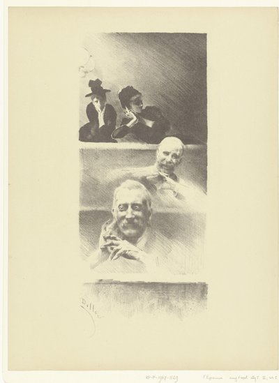 Spectators in Theater by Henri Patrice Dillon